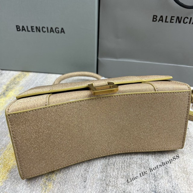 Balenciaga專櫃爆款新閃閃沙漏包 巴黎世家原單手提肩背包 8895閃金 fyj1244